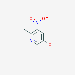 PYRIDINE, 5-METHOXY-2-METHYL-3-NITRO-结构式