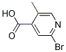 2-BROMO-5-METHYL-4-PYRIDINECARBOXYLIC ACID结构式