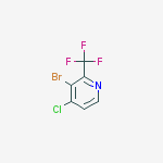 Structure of 3-bromo-4-chloro-2-(trifluoromethyl)pyridine