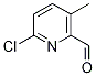 6-Chloro-3-methylpicolinaldehyde结构式