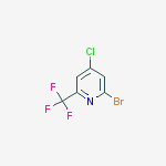 Structure of 2-bromo-4-chloro-6-(trifluoromethyl)pyridine
