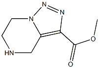 Methyl 4,5,6,7-tetrahydro-[1,2,3]triazolo[1,5-a]pyrazine-3-carboxylate结构式