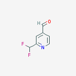2-(DIFLUOROMETHYL)ISONICOTINALDEHYDE结构式