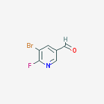 Structure of 5-bromo-6-fluoronicotinaldehyde