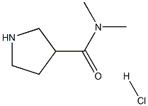Structure of N,N-DiMethyl-3-pyrrolidinecarboxaMide HCl