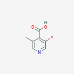 3-Fluoro-5-methylisonicotinic acid结构式
