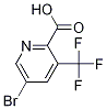 Structure of 2-Pyridinecarboxylic acid, 5-bromo-3-(trifluoromethyl)-