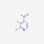 Structure of 2-fluoro-3-methylpyridine-4-carbaldehyde