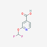 Structure of 2-(difluoroMethoxy)isonicotinic acid