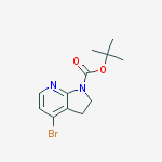 Structure of 4-Bromo-2,3-dihydro-pyrrolo[2,3-b]pyridine-1-carboxylic acid tert-butyl ester