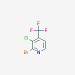 2-bromo-3-chloro-4-(trifluoromethyl)pyridine结构式