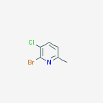 Structure of 2-Bromo-3-chloro-6-methylpyridine