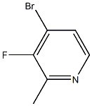 4-BROMO-3-FLUORO-2-METHYLPYRIDINE结构式