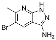 Structure of 1H-Pyrazolo[3,4-b]pyridin-3-aMine, 5-broMo-6-Methyl-
