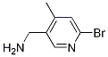 Structure of C-(6-BroMo-4-Methyl-pyridin-3-yl)-MethylaMine