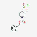 Structure of benzyl 4-((chlorosulfonyl)Methyl)piperidine-1-carboxylate