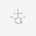 Structure of 4-BROMO-2-CHLORO-3-TRIFLUOROMETHYLPYRIDINE