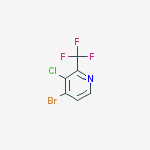 4-bromo-3-chloro-2-(trifluoromethyl)pyridine结构式