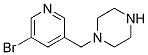 Structure of 1-((5-bromopyridin-3-yl)methyl)piperazine