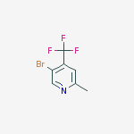 5-bromo-2-methyl-4-(trifluoromethyl)pyridine结构式