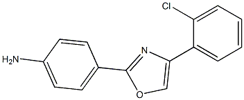 Structure of 4-[4-(2-Chloro-phenyl)-oxazol-2-yl]-phenylamine