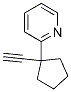 Structure of 2-(1-ethynylcyclopentyl)pyridine