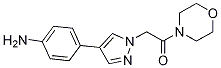 Structure of 2-[4-(4-Amino-phenyl)-pyrazol-1-yl]-1-morpholin-4-yl-ethanone