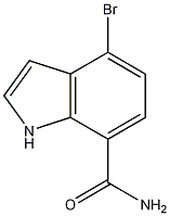 Structure of 4-bromo-1H-indole-7-carboxamide