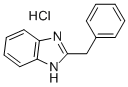 Structure of 2-benzyl-1H-benzimidazole monohydrochloride
