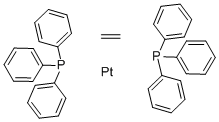 Structure of ETHYLENEBIS(TRIPHENYLPHOSPHINE)PLATINUM(0)