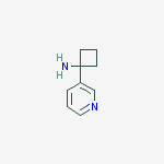 Structure of 1-(pyridin-3-yl)cyclobutanamine