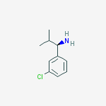 Structure of (1r)-1-(3-chlorophenyl)-2-methylpropan-1-amine