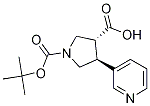Structure of TRANS (+/-) 1-[(TERT-BUTYL)OXYCARBONYL]-4-(3-PYRIDYL)PYRROLIDINE-3-CARBOXYLIC ACID