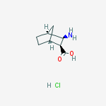 Structure of diendo-3-Amino-bicyclo[2.2.1]heptane-2-carboxylic acid hydrochloride