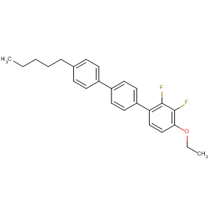 Structure of 1,1':4',1''-Terphenyl, 4-ethoxy-2,3-difluoro-4''-pentyl-