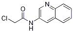 Chemical structure of 2-Chloro-N-quinolin-3-yl-acetaMide, 98+%