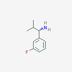 (1s)-1-(3-fluorophenyl)-2-methylpropan-1-amine结构式