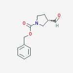 (S)-1-CBZ-3-吡咯烷甲醛结构式