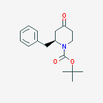 Structure of (S)-tert-Butyl 2-benzyl-4-oxopiperidine-1-carboxylate