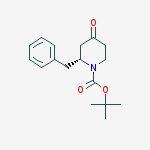 Structure of (R)-tert-Butyl 2-benzyl-4-oxopiperidine-1-carboxylate