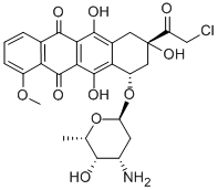 Structure of 14-chlorodaunorubicin