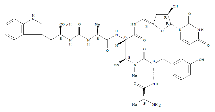 Structure of pacidamycin 1