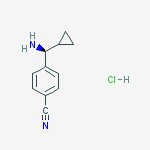 Structure of 4-((1S)AMINOCYCLOPROPYLMETHYL)BENZENECARBONITRILE-HCL