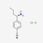 4-[(1S)-1-aminobutyl]benzonitrile,hydrochloride结构式
