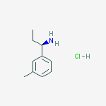 Structure of (1R)-1-(3-methylphenyl)propan-1-amine,hydrochloride