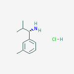 (1S)-2-METHYL-1-(3-METHYLPHENYL)PROPYLAMINE-HCL结构式