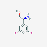 (S)-2-(3,5-Difluorophenyl)-2-aminoethanol结构式
