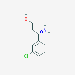 Benzenepropanol, ?-amino-3-chloro-, (?S)-结构式