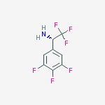 (1s)-2,2,2-trifluoro-1-(3,4,5-trifluorophenyl)ethanamine结构式