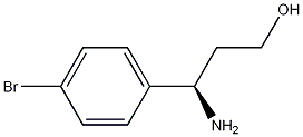 (3R)-3-氨基-3-(4-溴苯基)丙醇结构式